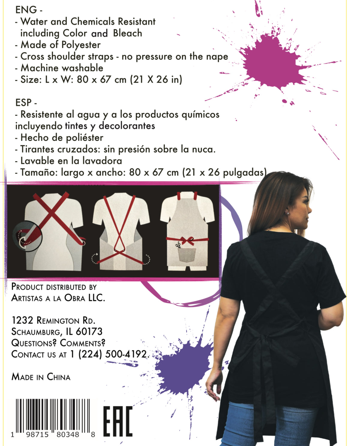 Unisex Colorists Aprons / Mandiles para Coloristas