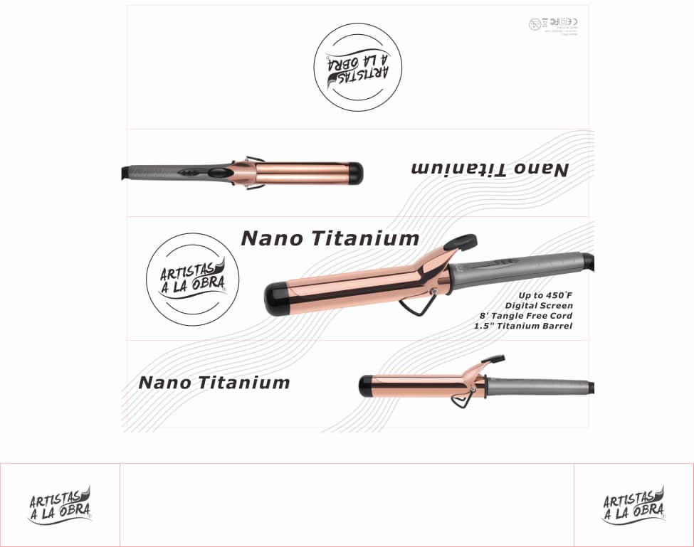 Nano Titanium Curling Iron - 1.5 inch with Digital LED Display