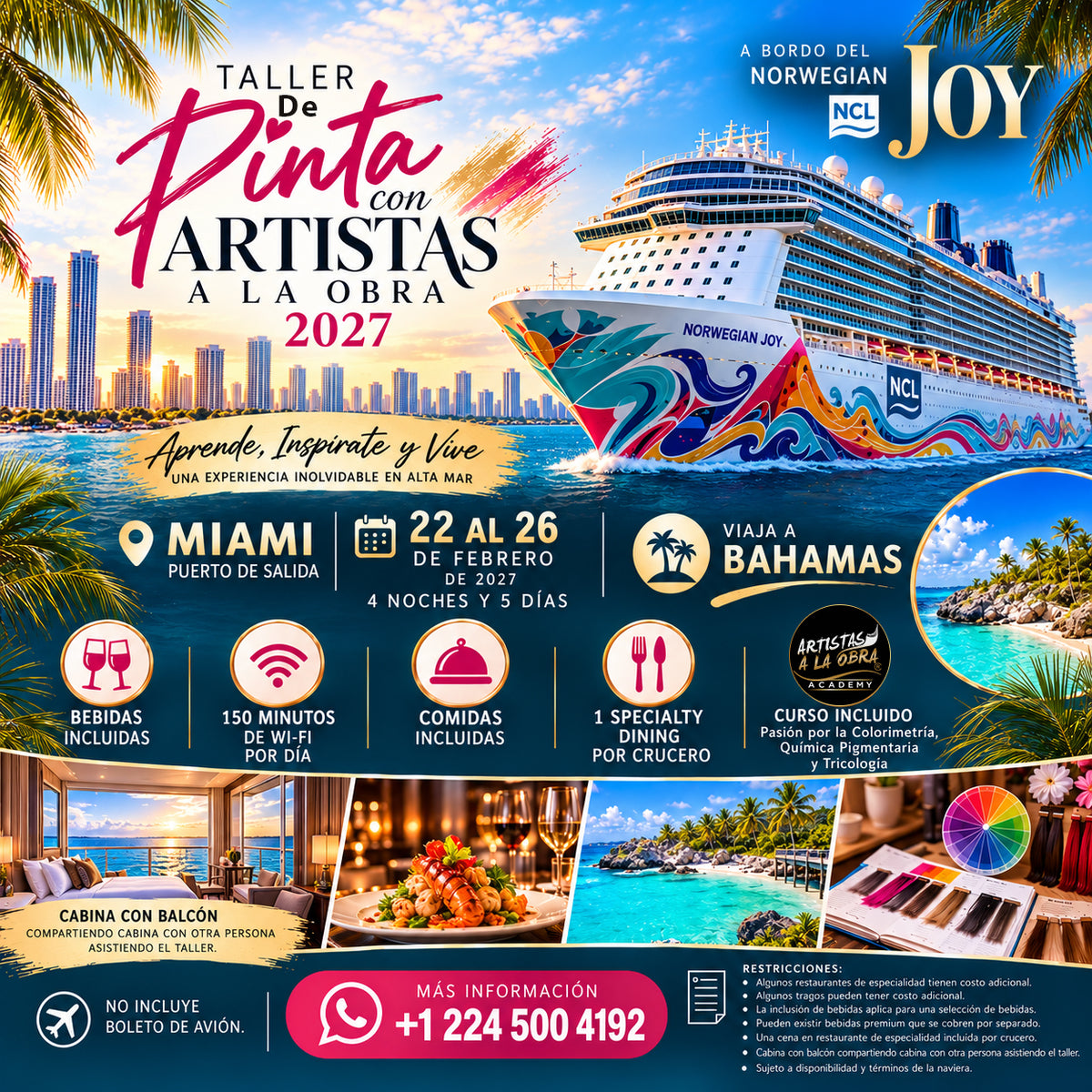 Taller en Crucero de Pinta con Artistas 2027