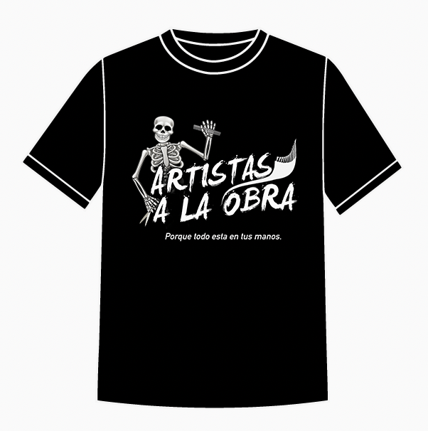 TShirts - Esqueleto con Artistas
