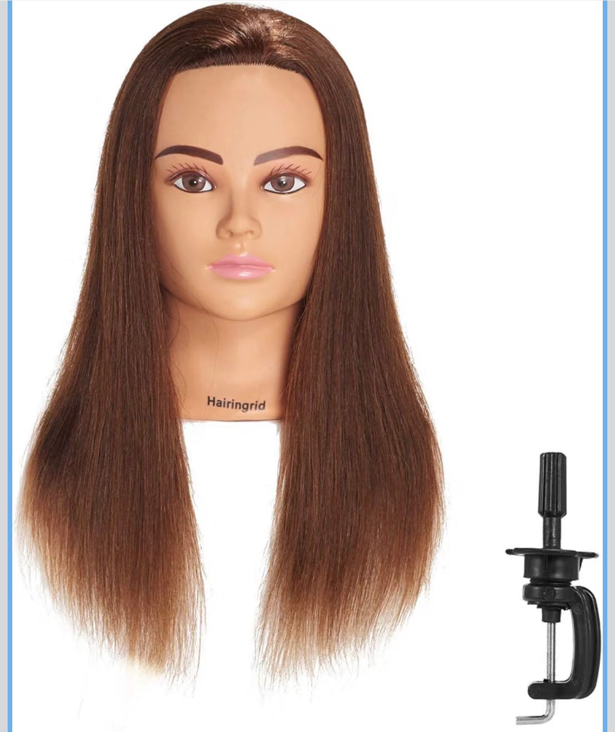 Mannequin Head 20"-22" 100% Human Hair