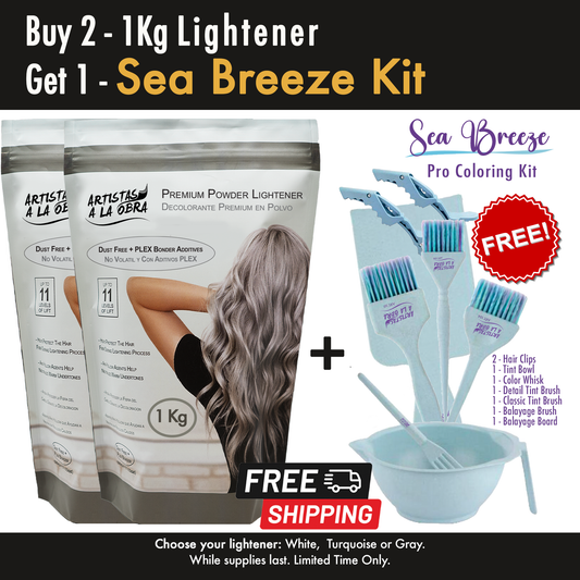 Buy Two - 1kg Lighteners, Get One FREE Pro Coloring Kit