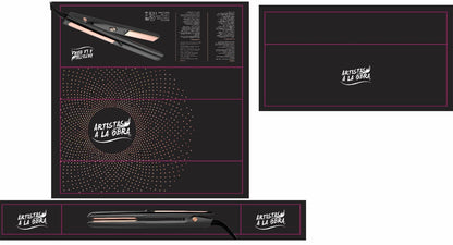 Nano Titanium Flat Iron - 1 inch with Digital LED Display