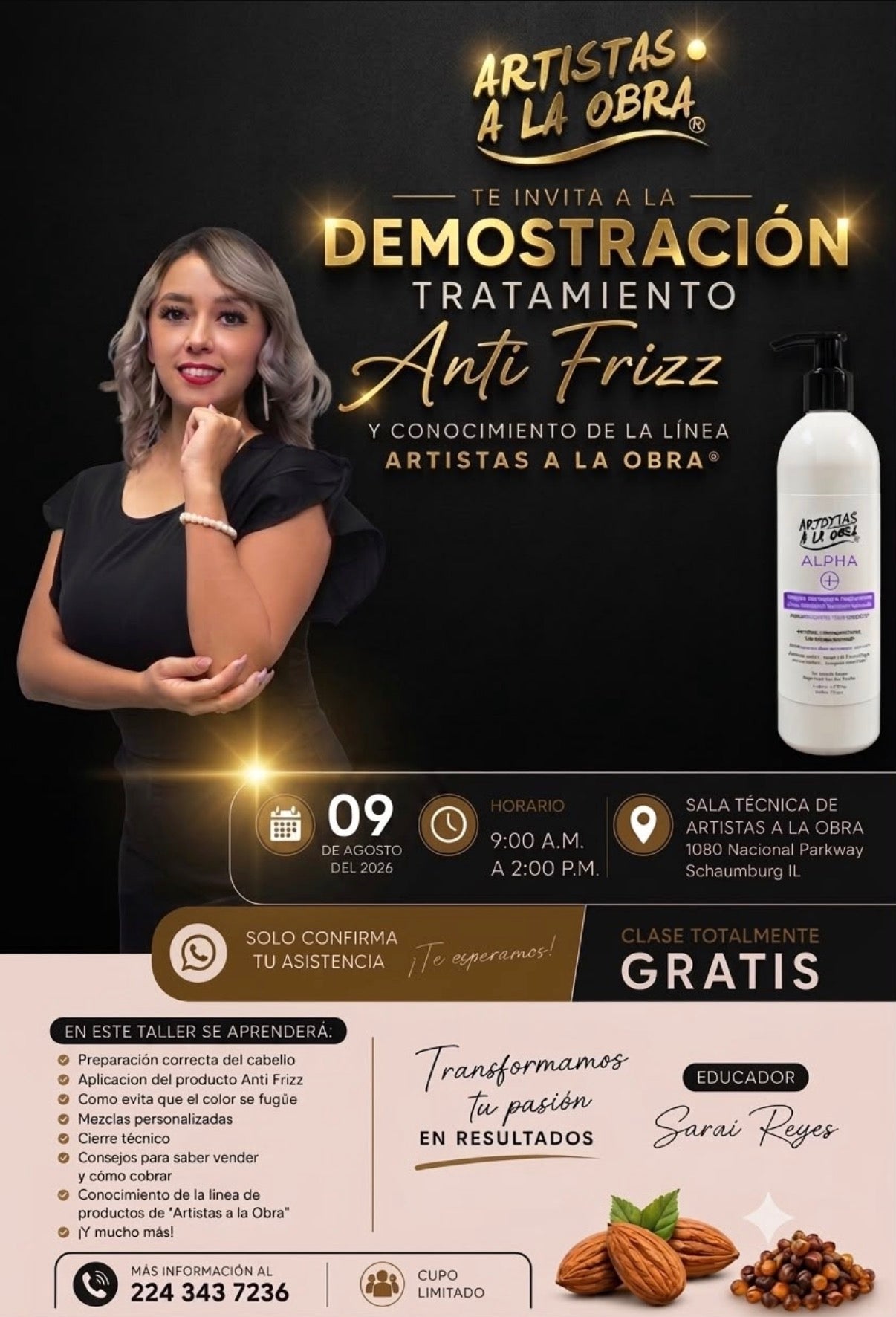 Taller en Plastias Capilares - Teoria y Demostracion - Agosto 9