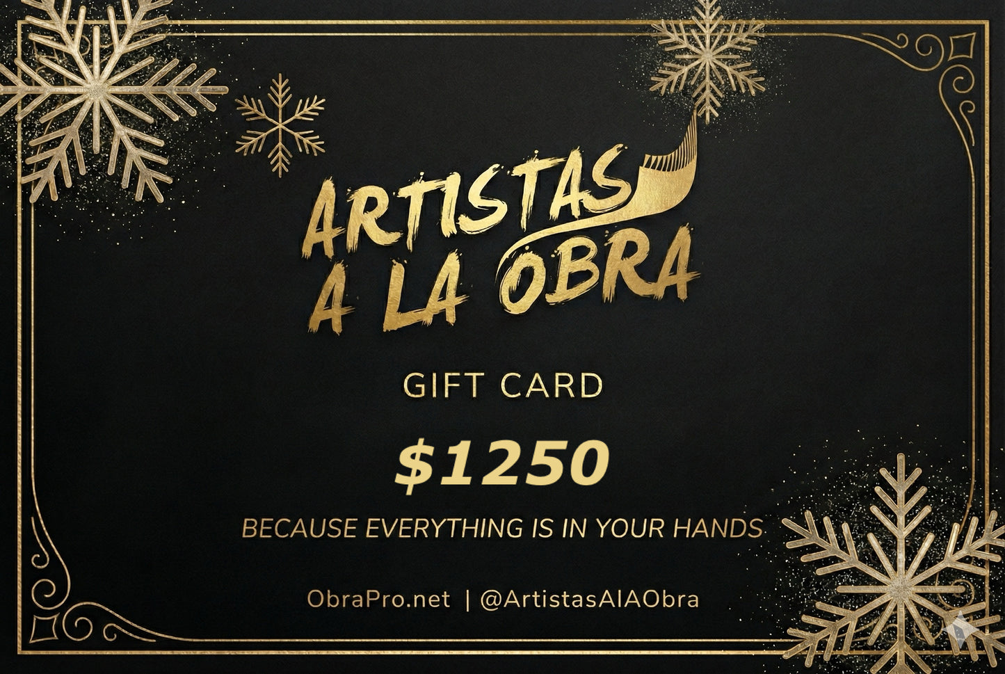 Artistas a la Obra Gift Card