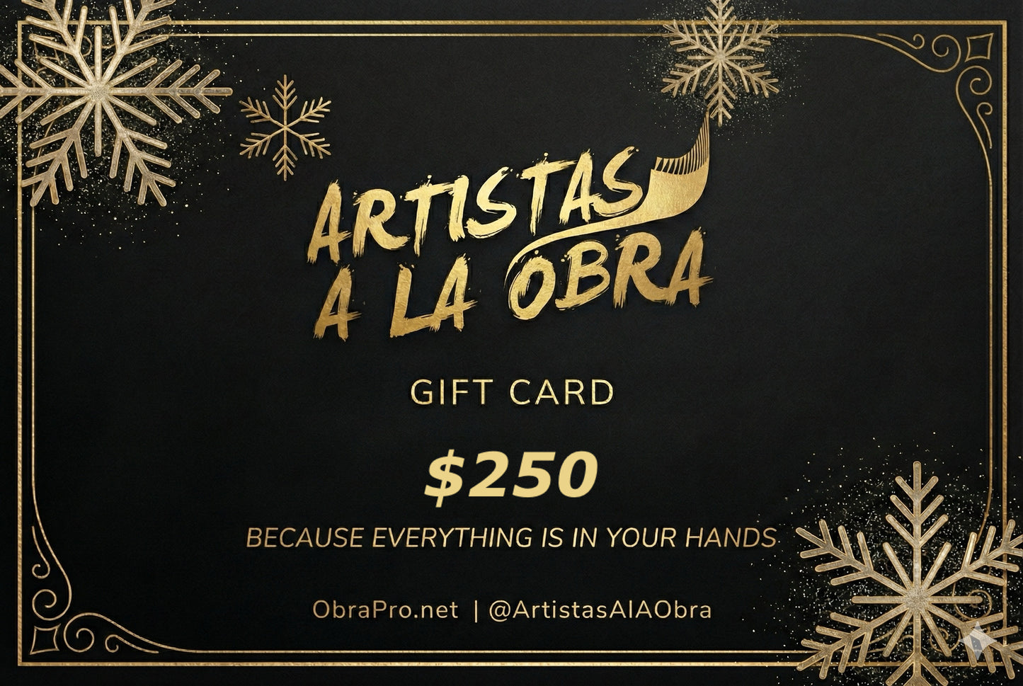 Artistas a la Obra Gift Card