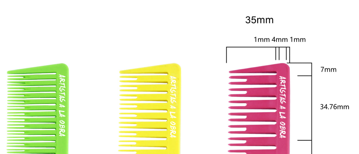 Neon Combs Neon Highlighting Combs - Set of 3 Sizes – ARTISTAS A LA OBRA