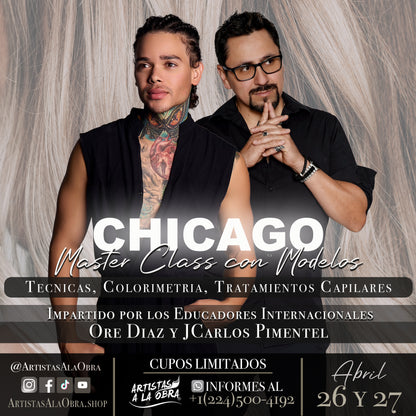 Ore Diaz y JCarlos Pimentel - Master Class con Modelos en Chicago - Abril 26 y 27.
