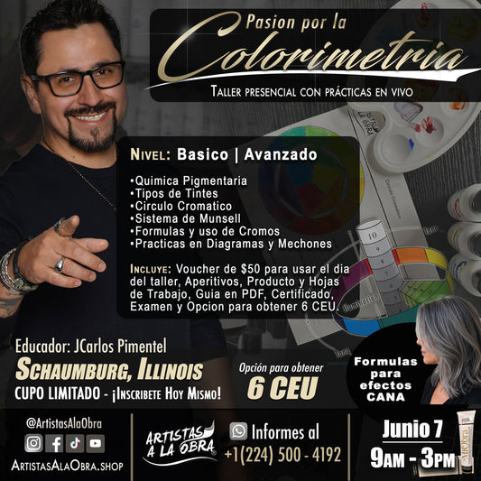 Pasión por la Colorimetria - TALLER PRESENCIAL 7 de Junio, 2026