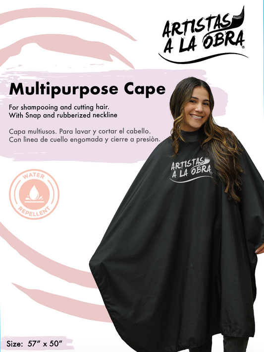 Multipurpose Cape with rubberized neck line