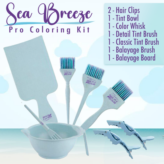 Sea Breeze Pro Coloring Kit - Set of 7 tools