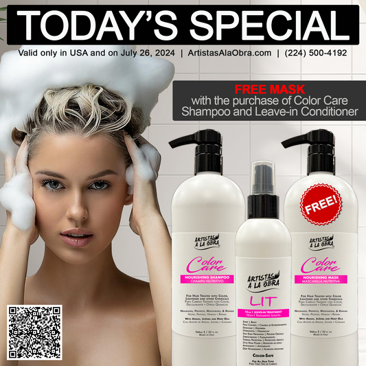 COLOR CARE TRIO SPECIAL- SHAMPOO,  LEAVE-IN CONDITIONER and FREE MASK