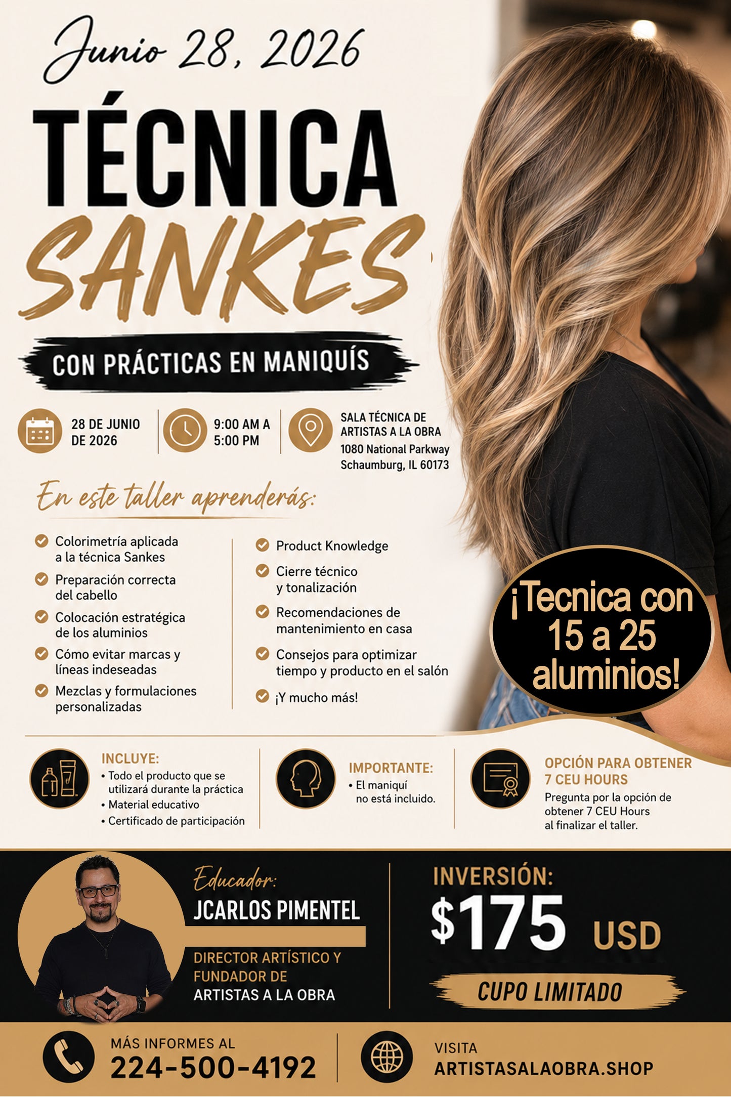 TÉCNICA SANKES – PRACTICA EN MANIQUIS - Junio 28, 2026