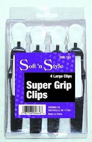 SOFT 'N STYLE SUPER GRIP CLIPS - LARGE 4/PK